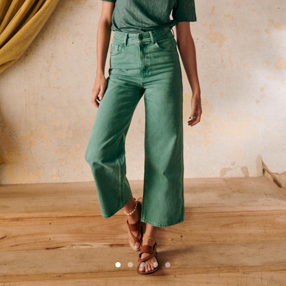 Sezane Le Crop Menthe - Size 38